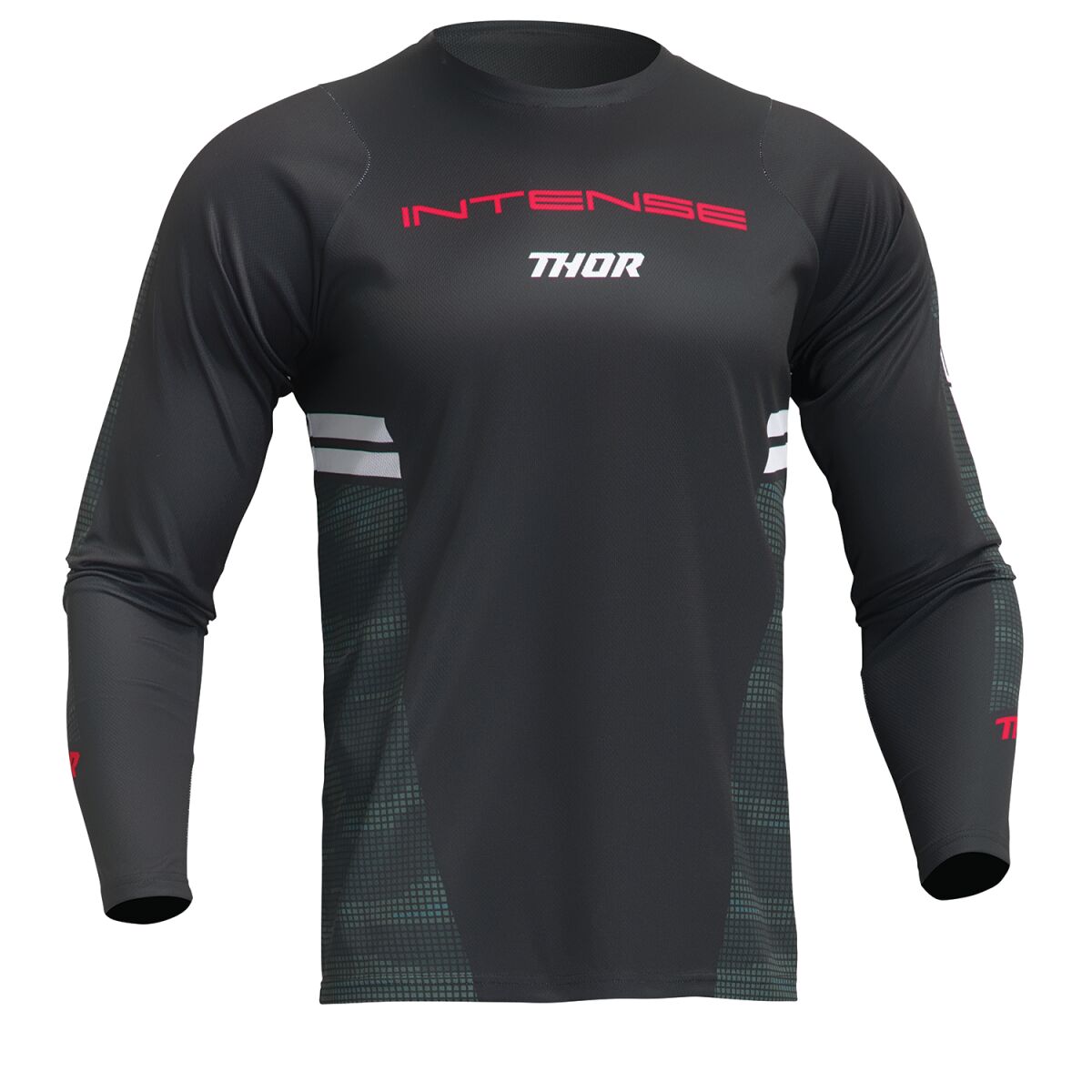 Thor Intense Assist Berm Long Sleeves Jersey Black / Green