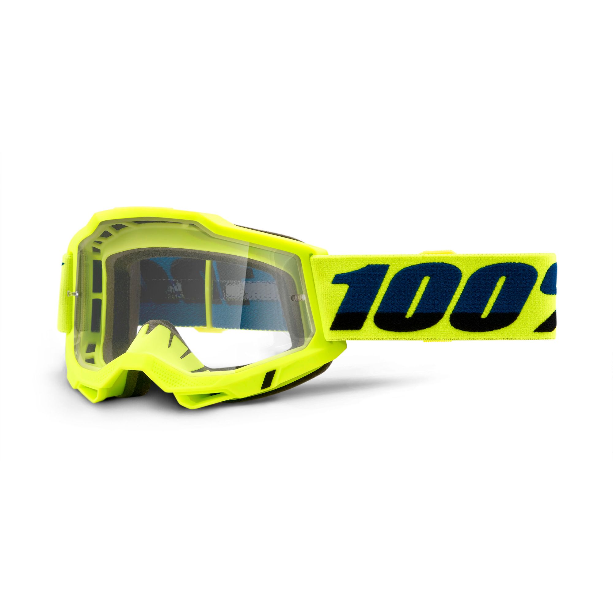 100% Accuri 2 OTG Goggles Yellow / Clear Lens - FREE UK Shipping, FREE 365 Day Returns | Moto Central