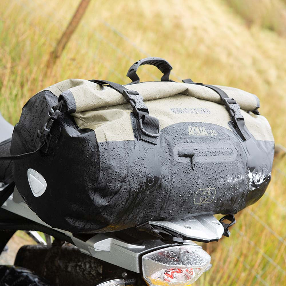 Oxford Aqua T30 Roll Bag Khaki / Black - 30 Litres - FREE UK Shipping, FREE 365 Day Returns | Moto Central