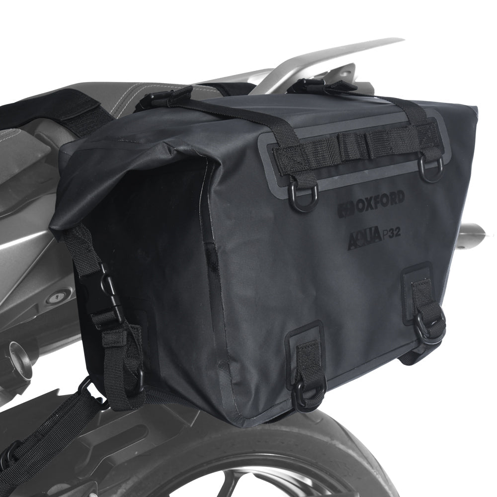 Oxford Aqua P32 Pannier Bag Black - 32 Litres