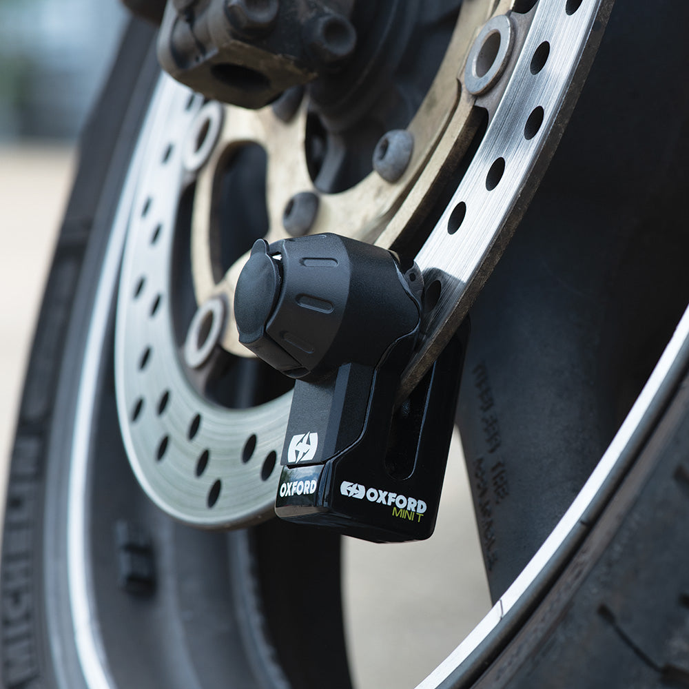 Oxford Mini T Disc Lock Black - FREE UK Shipping, FREE 365 Day Returns | Moto Central