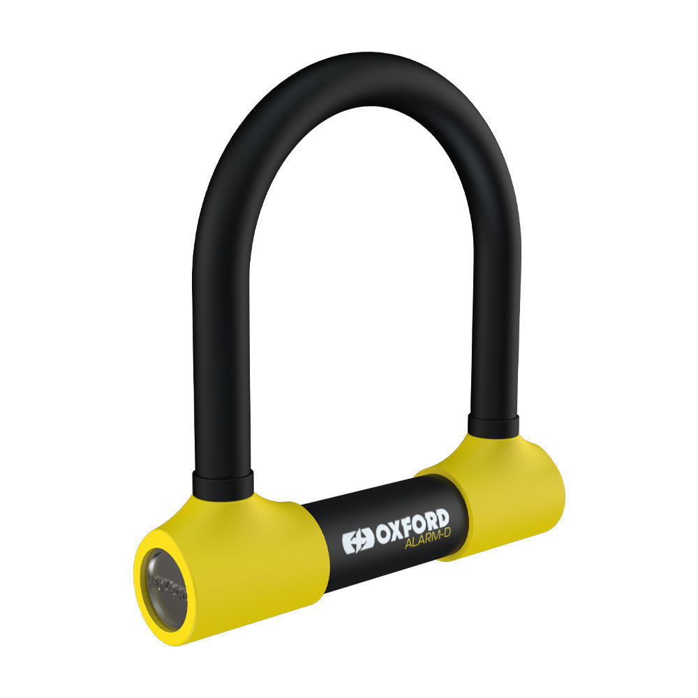 Oxford Alarm-D Security Disc Lock Black / Yellow - 200mm x 196mm x 16mm - FREE UK Shipping, FREE 365 Day Returns | Moto Central