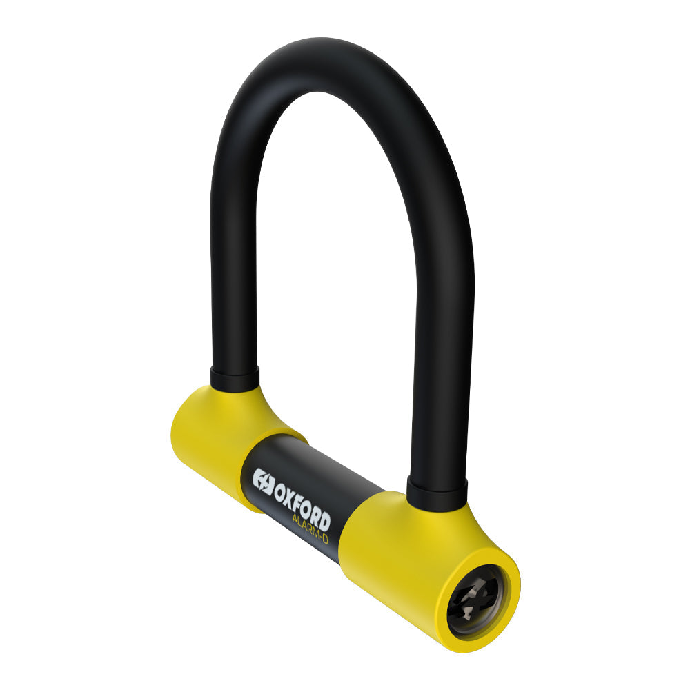 Oxford Alarm-D Security Disc Lock Black / Yellow - 200mm x 196mm x 16mm - FREE UK Shipping, FREE 365 Day Returns | Moto Central