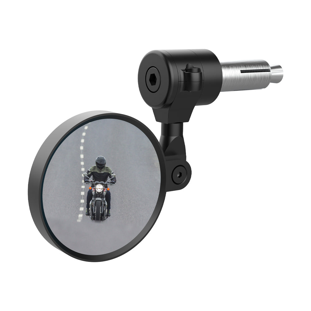 Oxford Cafe Universal Bar End Mirror Black