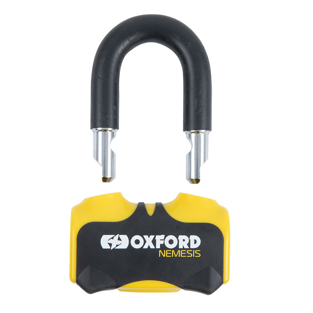 Oxford Nemesis Disc Lock Yellow / Black - 16mm - FREE UK Shipping, FREE 365 Day Returns | Moto Central