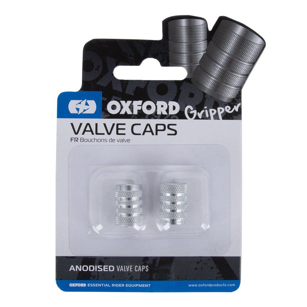 Oxford Valve Caps Silver