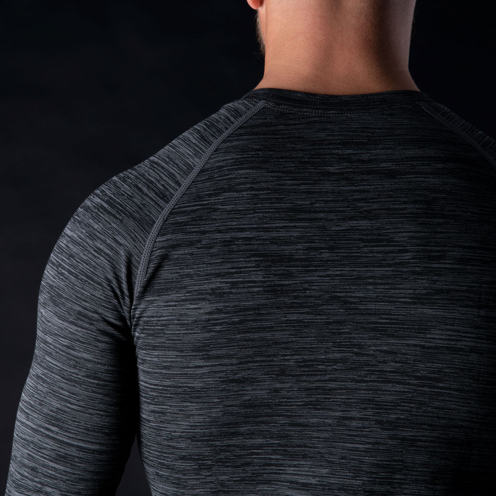 Oxford Advanced Base Layer Top Charcoal Marl - FREE UK Shipping, FREE 365 Day Returns | Moto Central