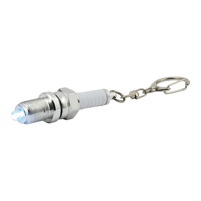 Motorcycle Storehouse LED Keychain Spark Plug Flashlight