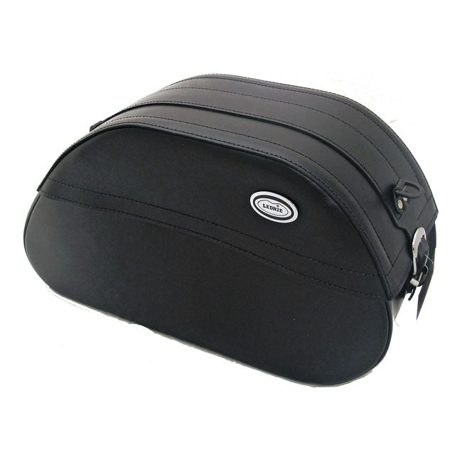 Ledrie Reinforced Rigid Leather Saddlebag Set - FREE UK Shipping, FREE 365 Day Returns | Moto Central