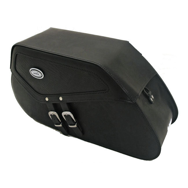 Ledrie Reinforced Rigid Leather Saddlebag Set - FREE UK Shipping, FREE 365 Day Returns | Moto Central