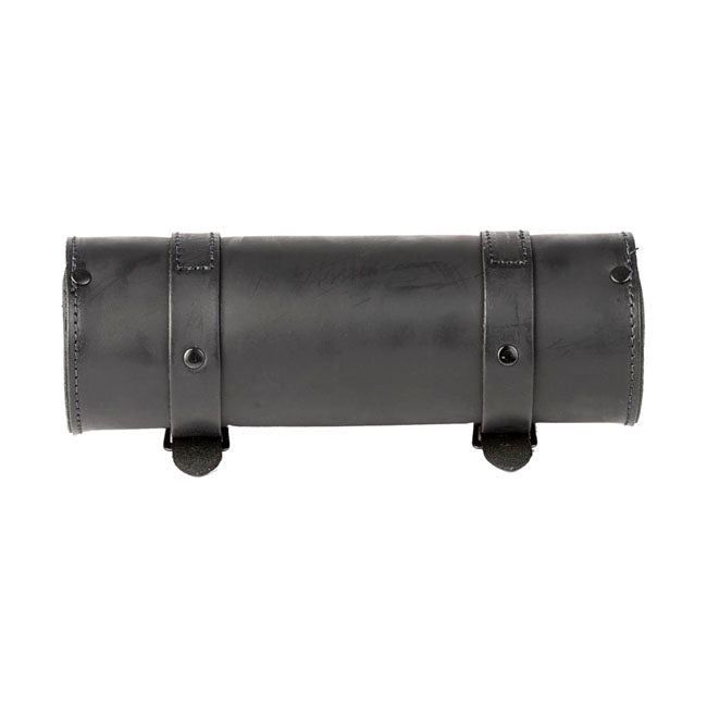 Ledrie Leather Tool Roll Black With Chrome Buckles - FREE UK Shipping, FREE 365 Day Returns | Moto Central