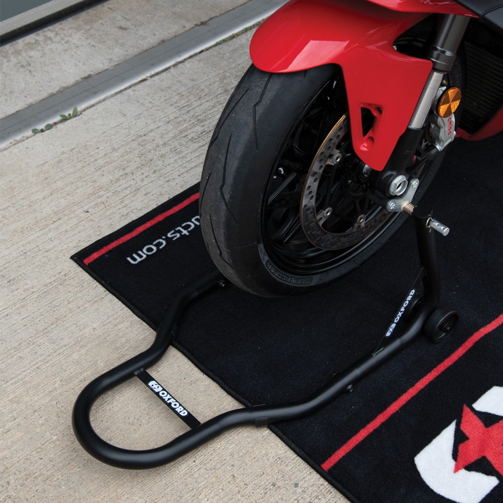 Oxford Front Paddock Stand Black  - FREE UK Shipping, FREE 365 Day Returns | Moto Central