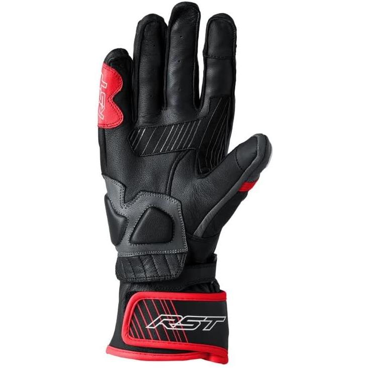 RST Fulcrum CE Gloves Grey / Red / Black - FREE UK Shipping, FREE 365 Day Returns | Moto Central