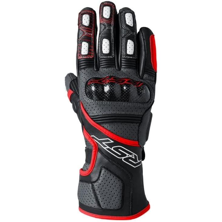 RST Fulcrum CE Gloves Grey / Red / Black