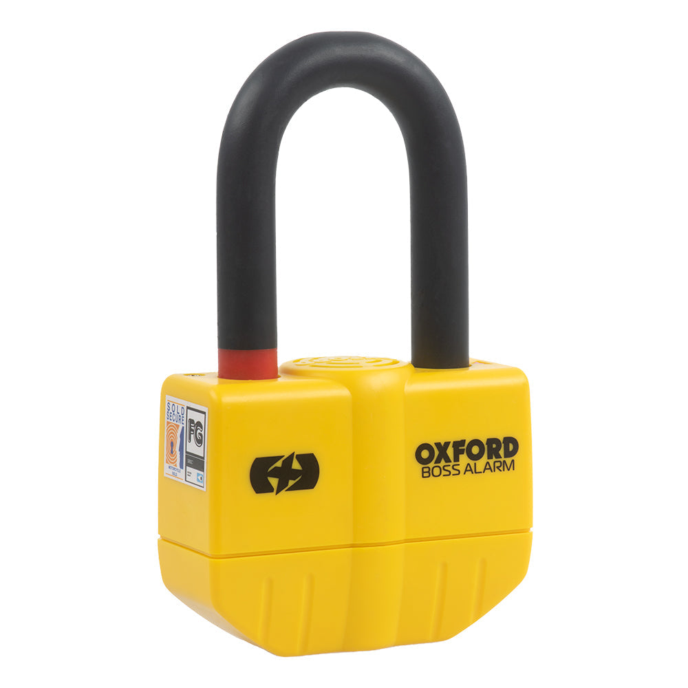 Oxford Boss Alarm Disc Lock Yellow - 14 mm