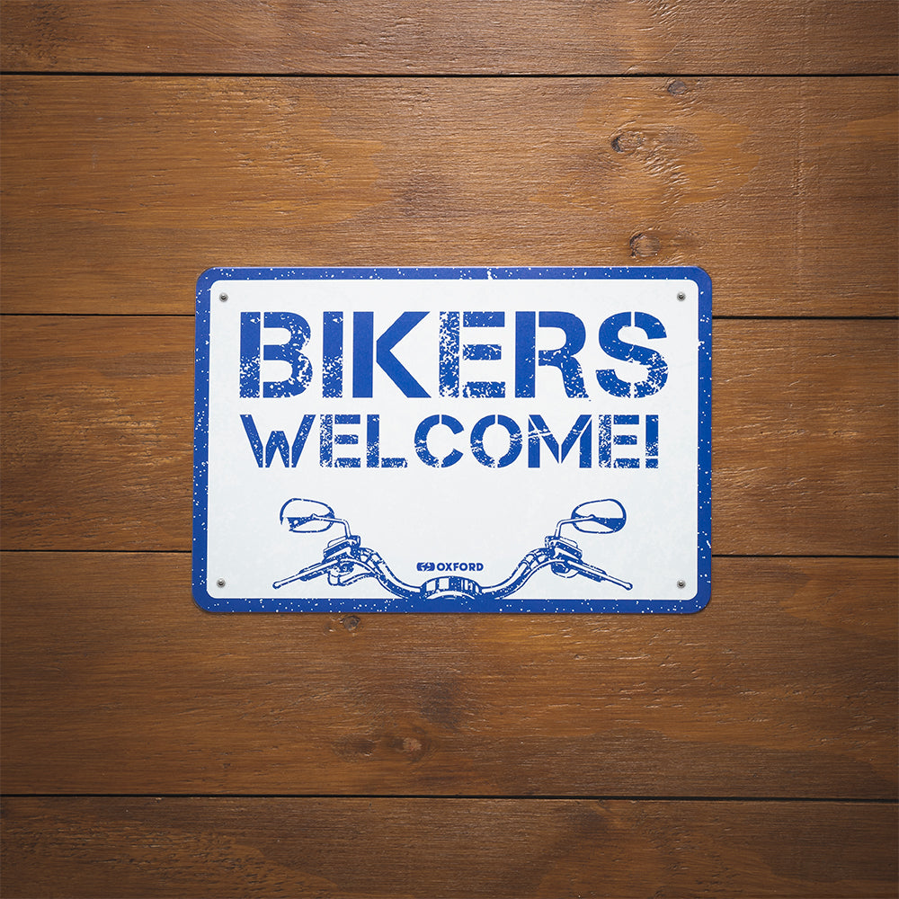 Oxford Welcome Garage Metal Sign - 30cm x 20cm x 0.25mm