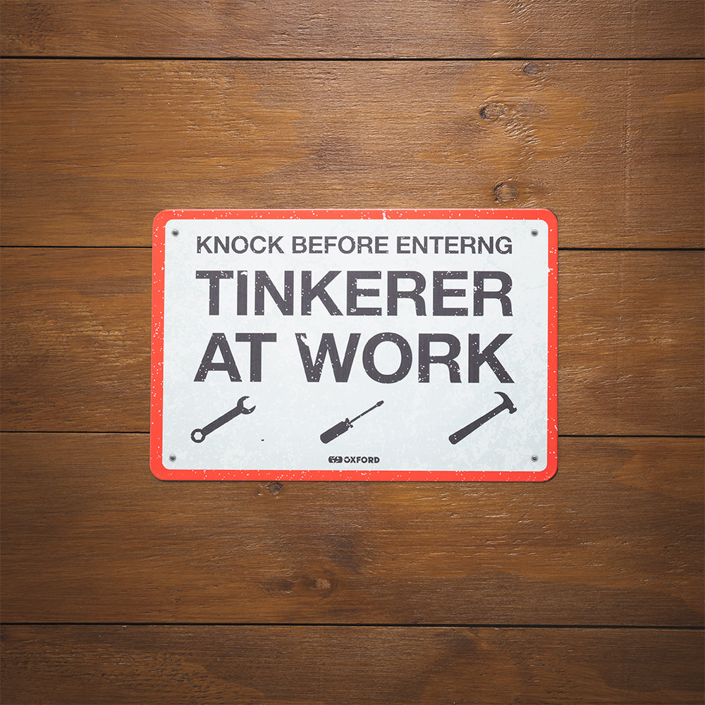 Oxford Tinkerer Garage Metal Sign - 30cm x 20cm x 0.25mm