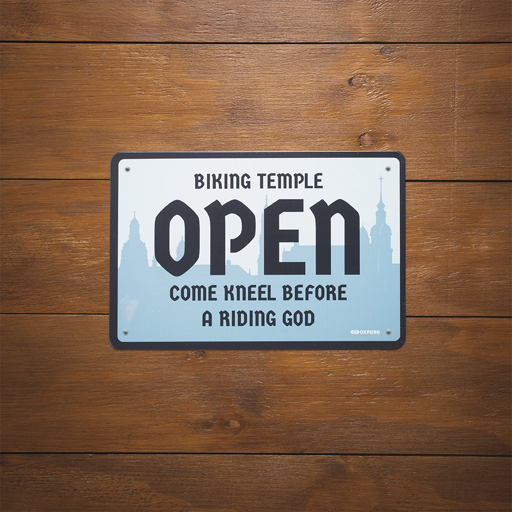 Oxford Temple Garage Metal Sign - 30cm x 20cm x 0.25mm