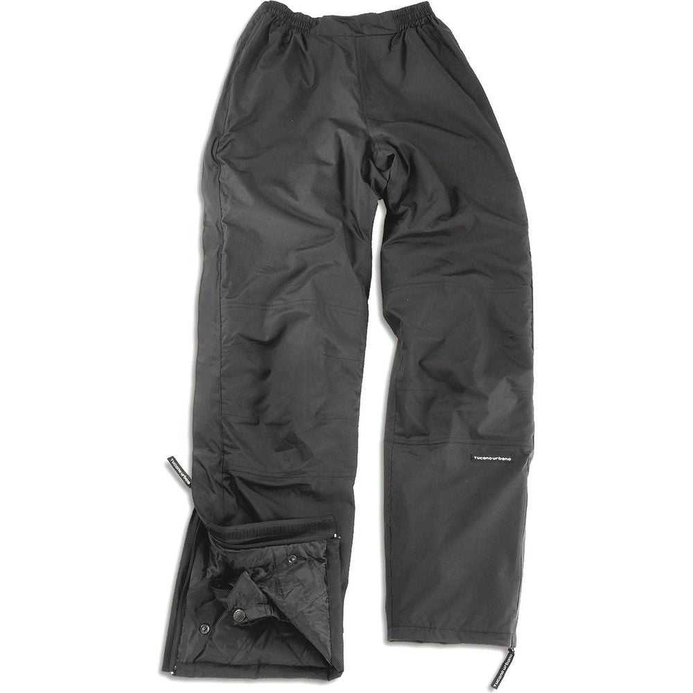 Tucano Urbano Padded Diluvio Rain Trouser Black  - FREE UK Shipping, FREE 365 Day Returns | Moto Central