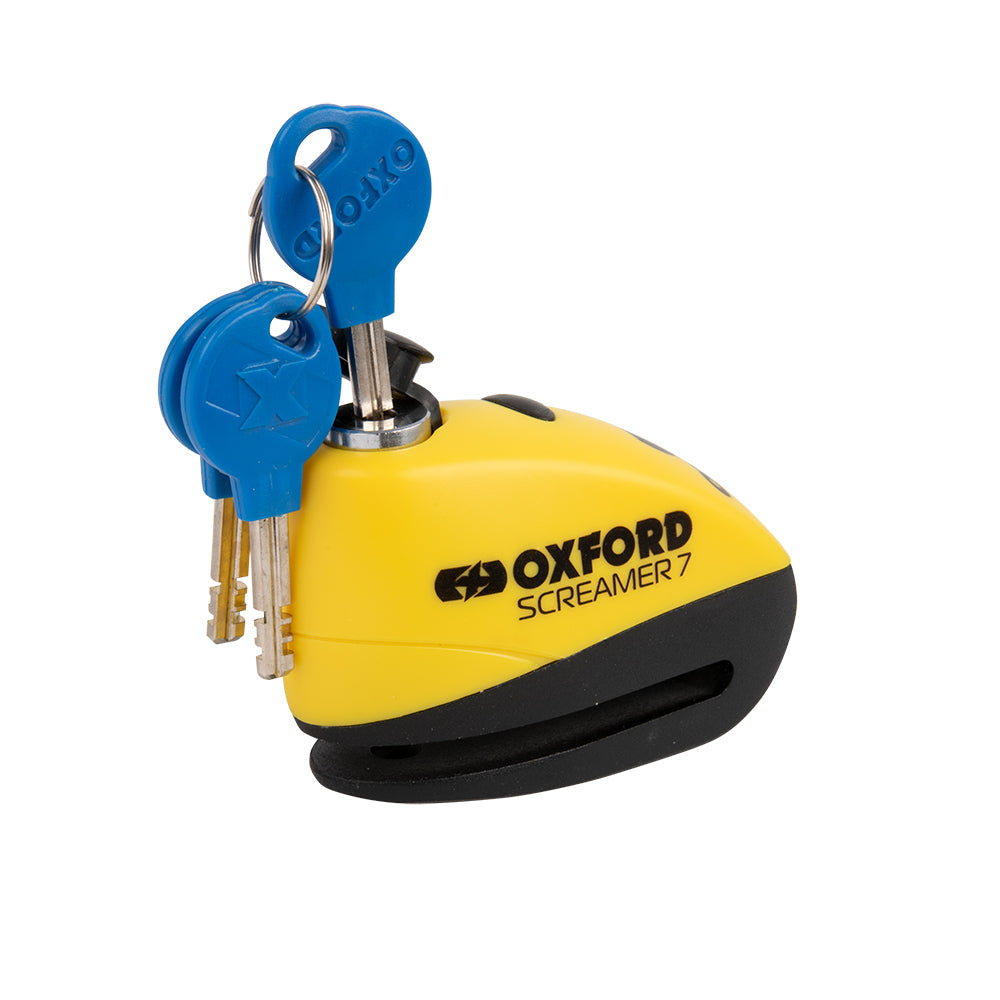 Oxford Screamer7 Alarm Disc Lock Yellow / Black