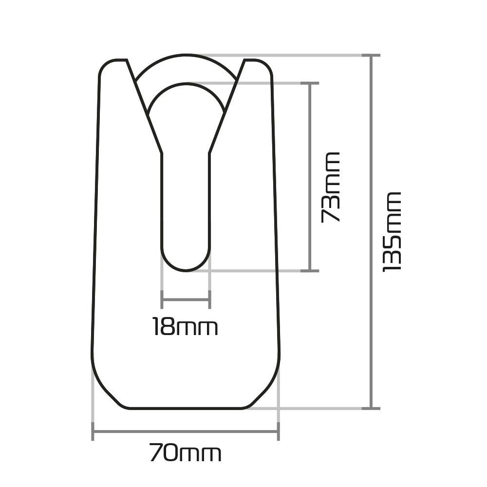 Oxford Monster Disc Lock Yellow - 11mm Shackle