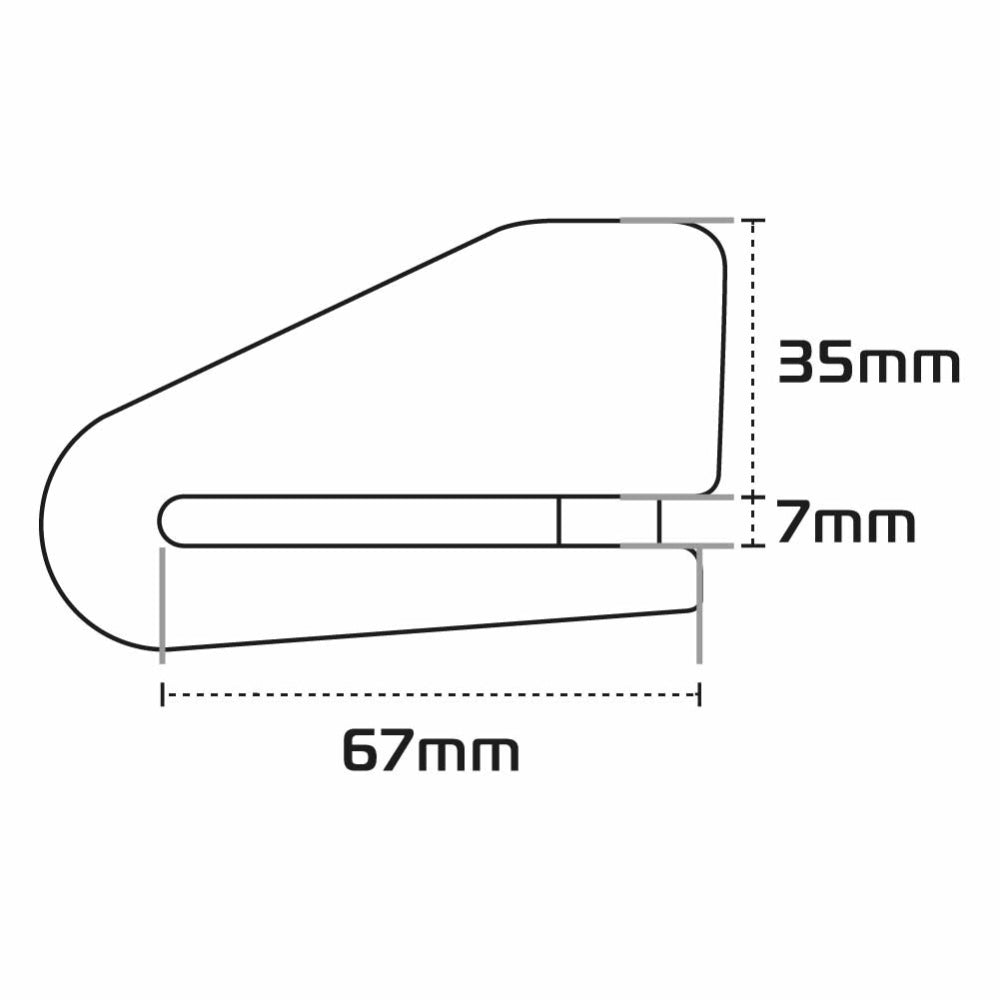 Oxford Alpha XA14 Alarm Disc Lock Yellow / Black - FREE UK Shipping, FREE 365 Day Returns | Moto Central