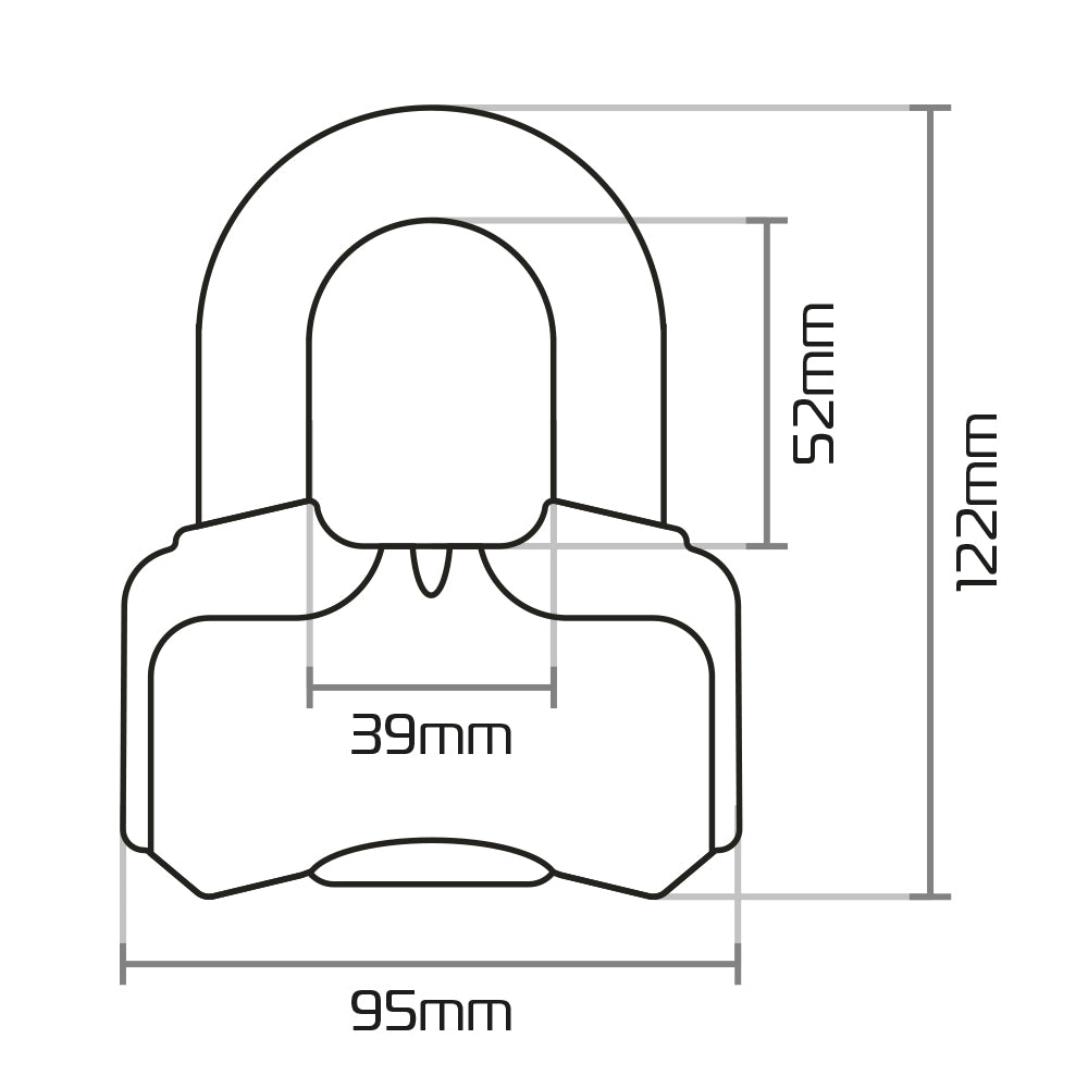 Oxford Nemesis Disc Lock Yellow / Black - 16mm - FREE UK Shipping, FREE 365 Day Returns | Moto Central