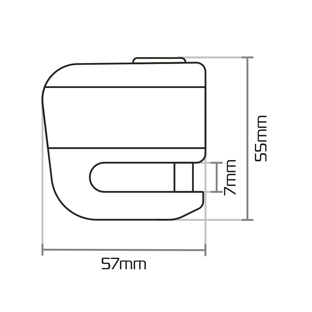 Oxford Micro XA5 Alarm Disc Lock Black / Black - FREE UK Shipping, FREE 365 Day Returns | Moto Central