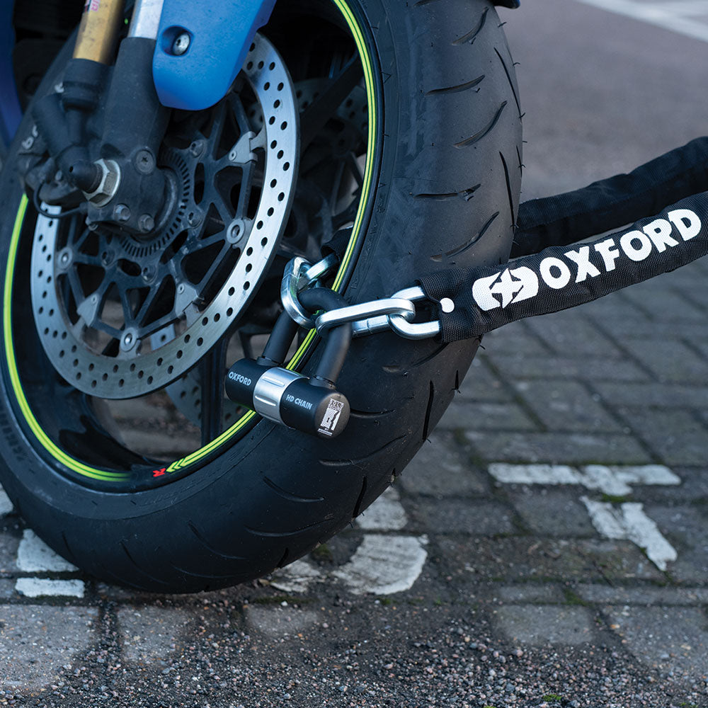 Oxford HD Chain Lock Black - 1.5m - FREE UK Shipping, FREE 365 Day Returns | Moto Central