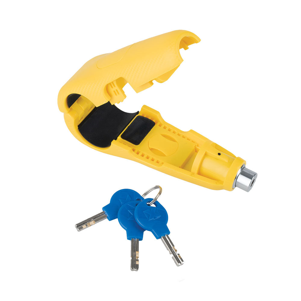 Oxford Lever Lock Yellow - FREE UK Shipping, FREE 365 Day Returns | Moto Central