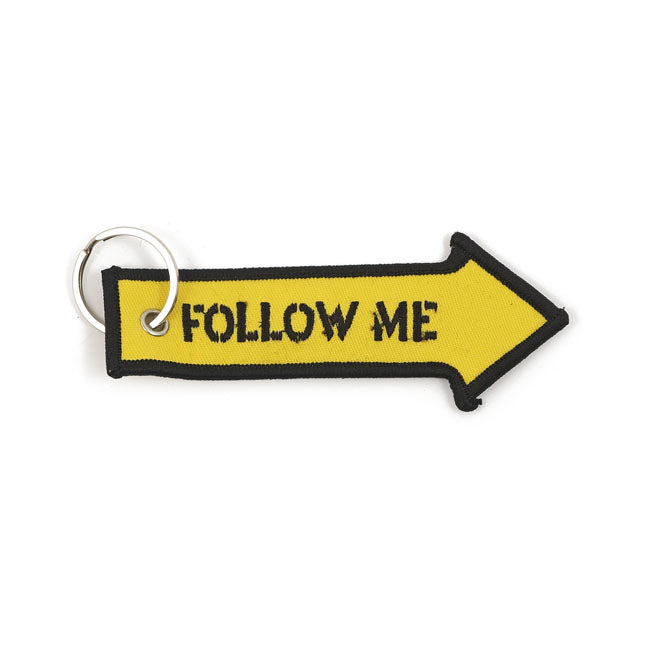 Motorcycle Storehouse Follow Me Key Ring Yellow / Black