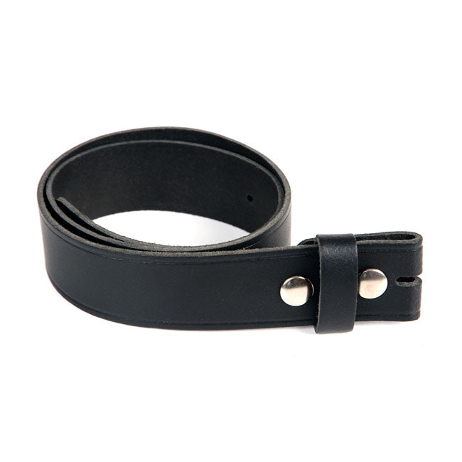 Motorcycle Storehouse Leather Belt Without Buckle Black