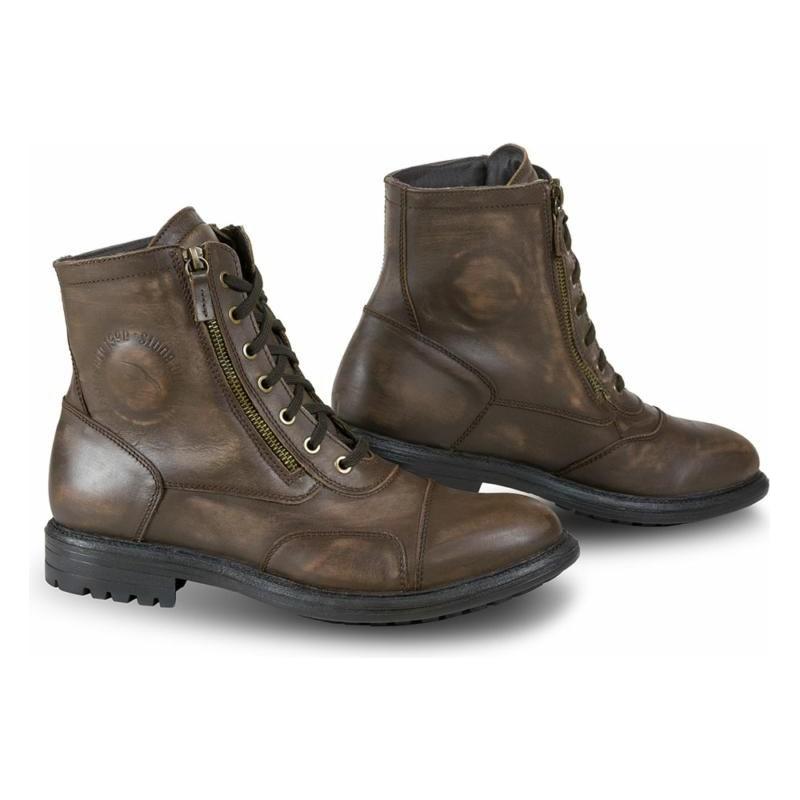 Falco Aviator Leather Boots Dark Brown