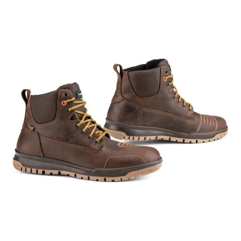 Falco Patrol Leather Boots Dark Brown