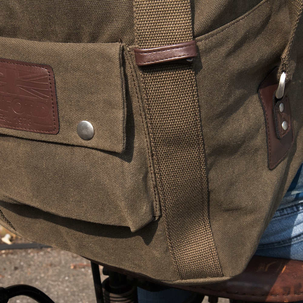 Oxford Heritage Backpack Khaki - 30 Litres - FREE UK Shipping, FREE 365 Day Returns | Moto Central