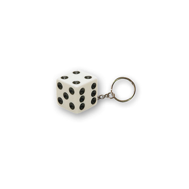 Trik Topz Dice Key Chain White