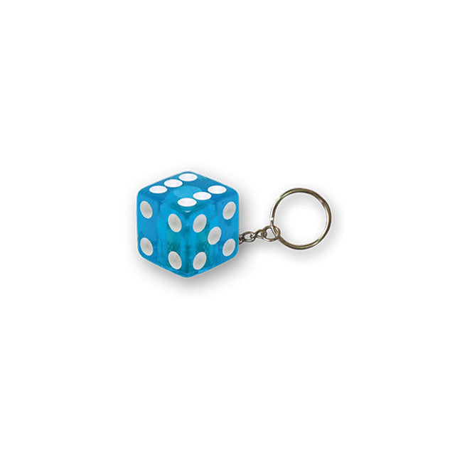 Trik Topz Dice Key Chain Blue Glitter