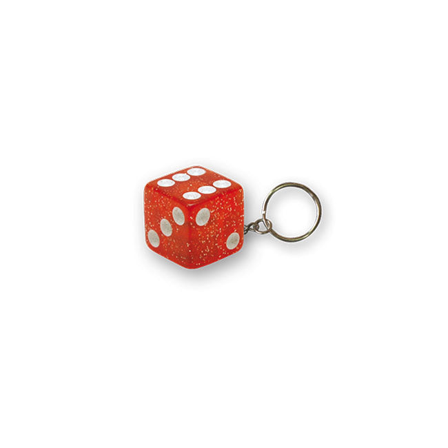 Trik Topz Dice Key Chain Red Glitter