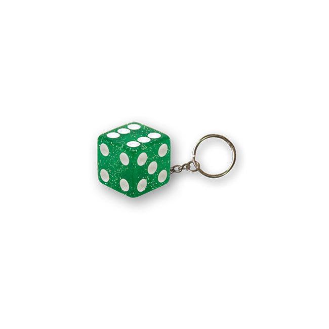 Trik Topz Dice Key Chain Green Glitter