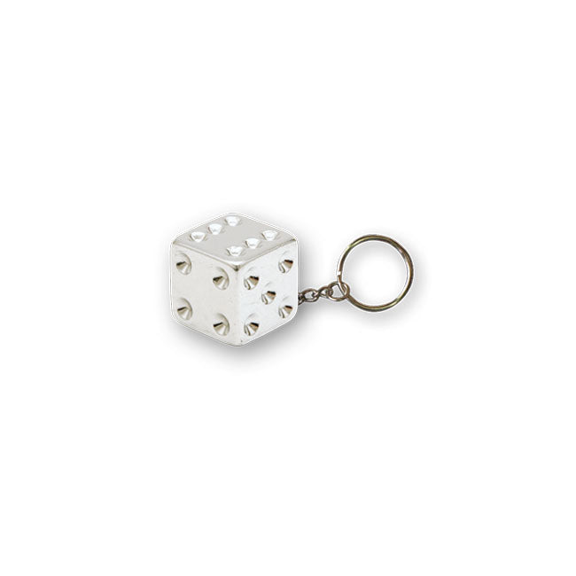 Trik Topz Dice Key Chain Chrome