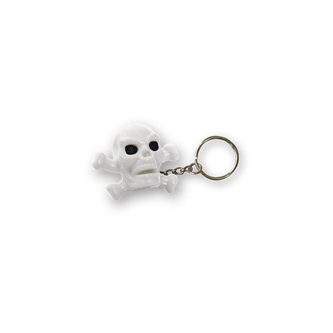 Trik Topz Skull N Bones Key Chain White