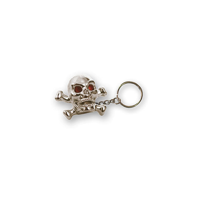 Trik Topz Skull N Bones Key Chain Chrome