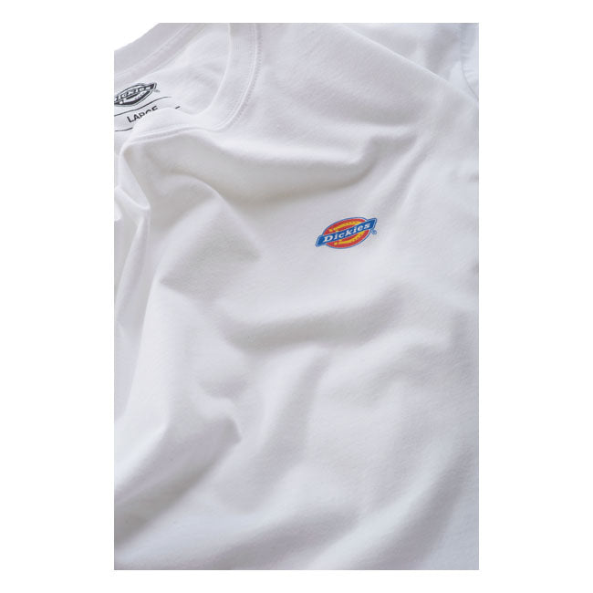 Dickies Mapleton T-Shirt White - FREE UK Shipping, FREE 365 Day Returns | Moto Central