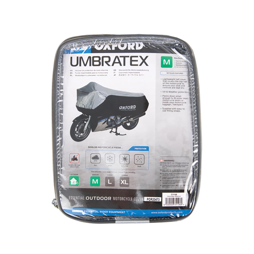 Oxford Umbratex Cover Black / Silver - FREE UK Shipping, FREE 365 Day Returns | Moto Central