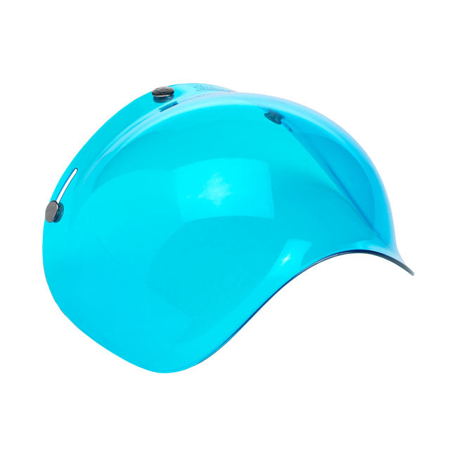 Biltwell Anti-Fog Bubble Shield Blue  - FREE UK Delivery - Moto Central