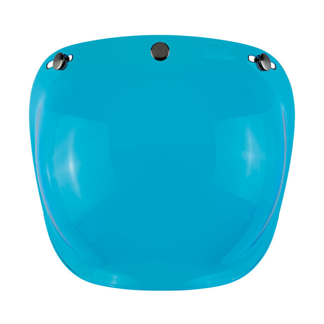 Biltwell Anti-Fog Bubble Shield Blue  - FREE UK Delivery - Moto Central