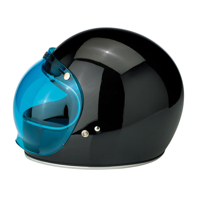 Biltwell Anti-Fog Bubble Shield Blue  - FREE UK Delivery - Moto Central