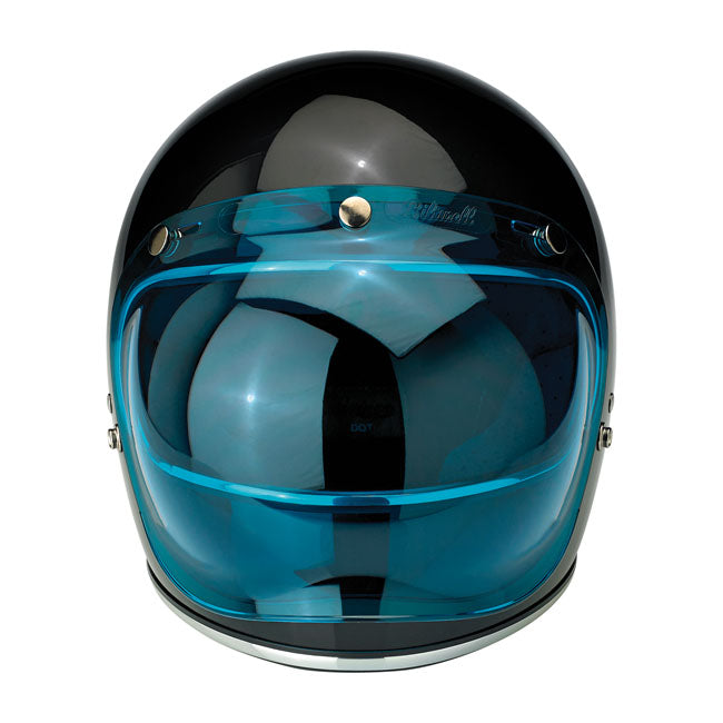 Biltwell Anti-Fog Bubble Shield Blue  - FREE UK Delivery - Moto Central