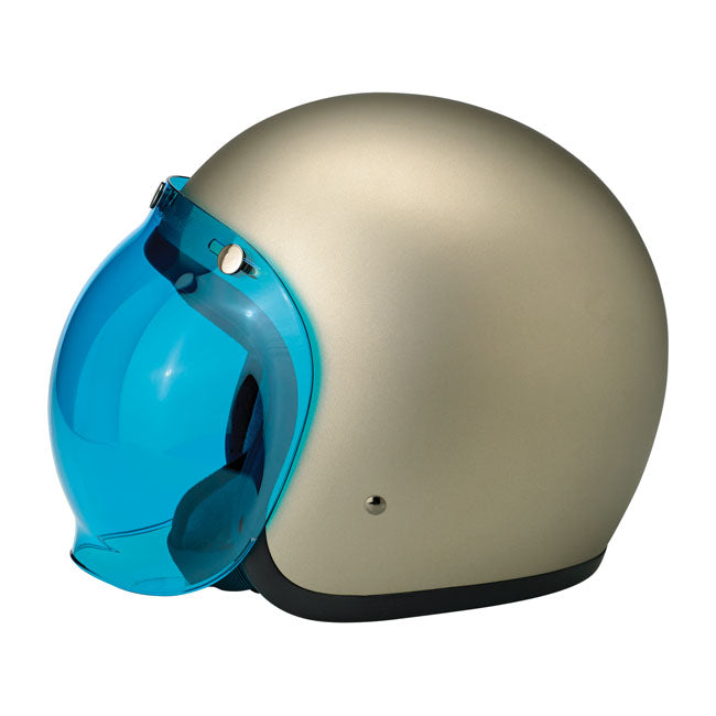 Biltwell Anti-Fog Bubble Shield Blue  - FREE UK Delivery - Moto Central