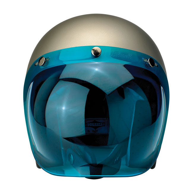 Biltwell Anti-Fog Bubble Shield Blue  - FREE UK Delivery - Moto Central